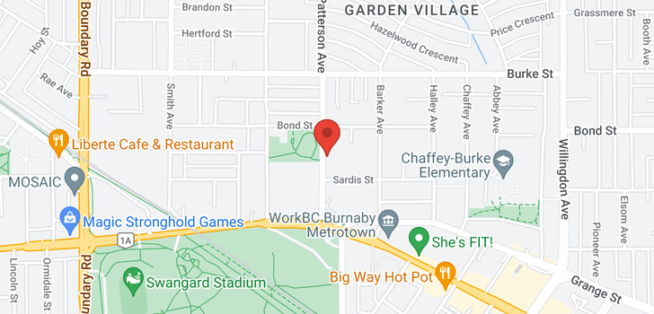 map of 121 5588 PATTERSON AVENUE
